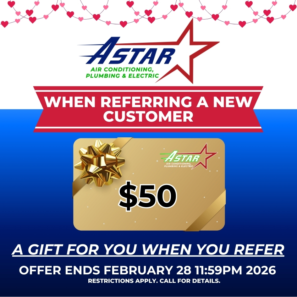 ASTAR - $50 GIFT CARD WHEN REFERRING NEW CUSTOMERS