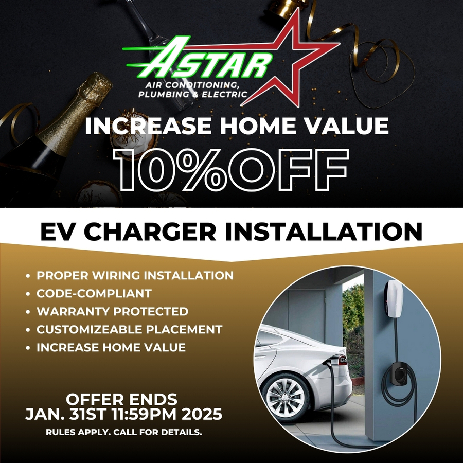 Drive Into the New Year with 10% OFF EV Charger Installation