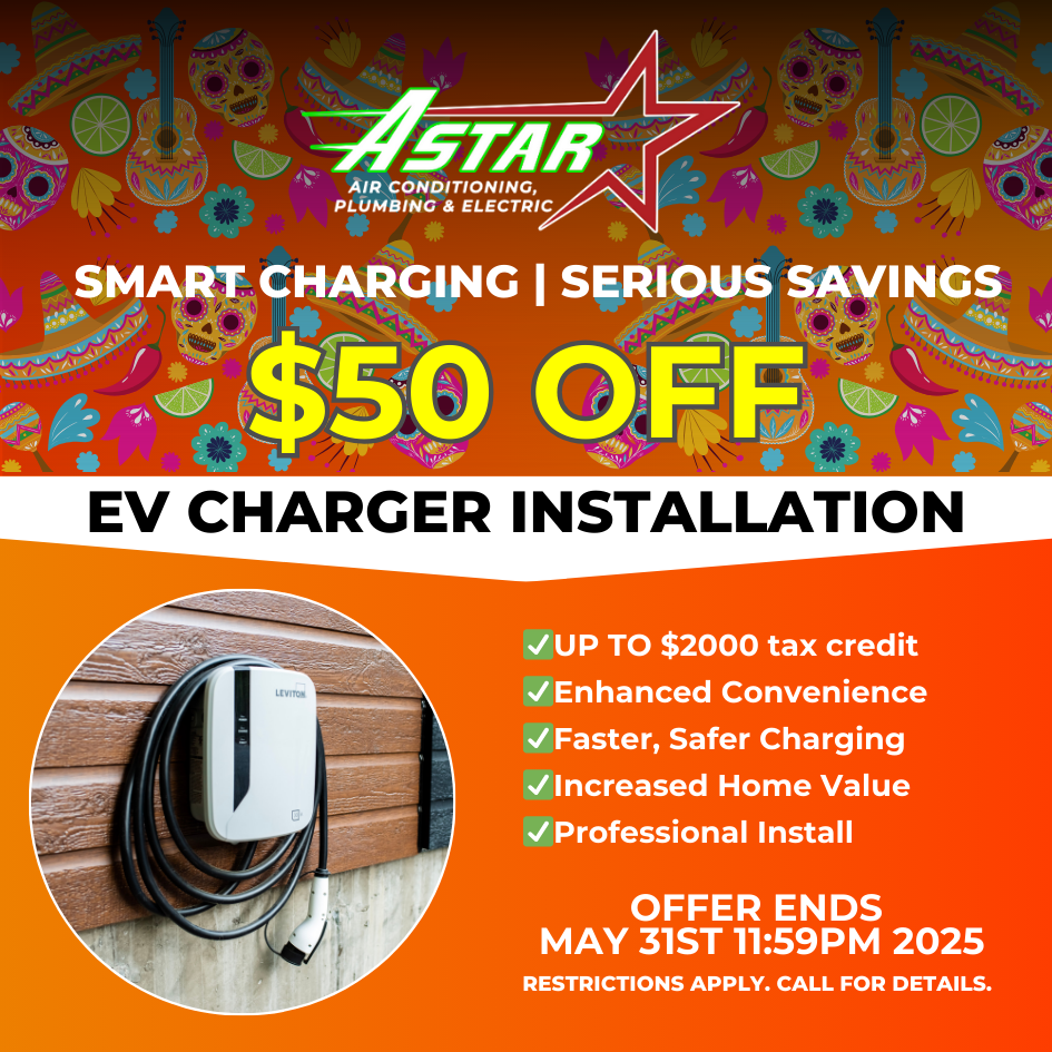 ASTAR - $50 OFF EV CHARGER INSTALLATION