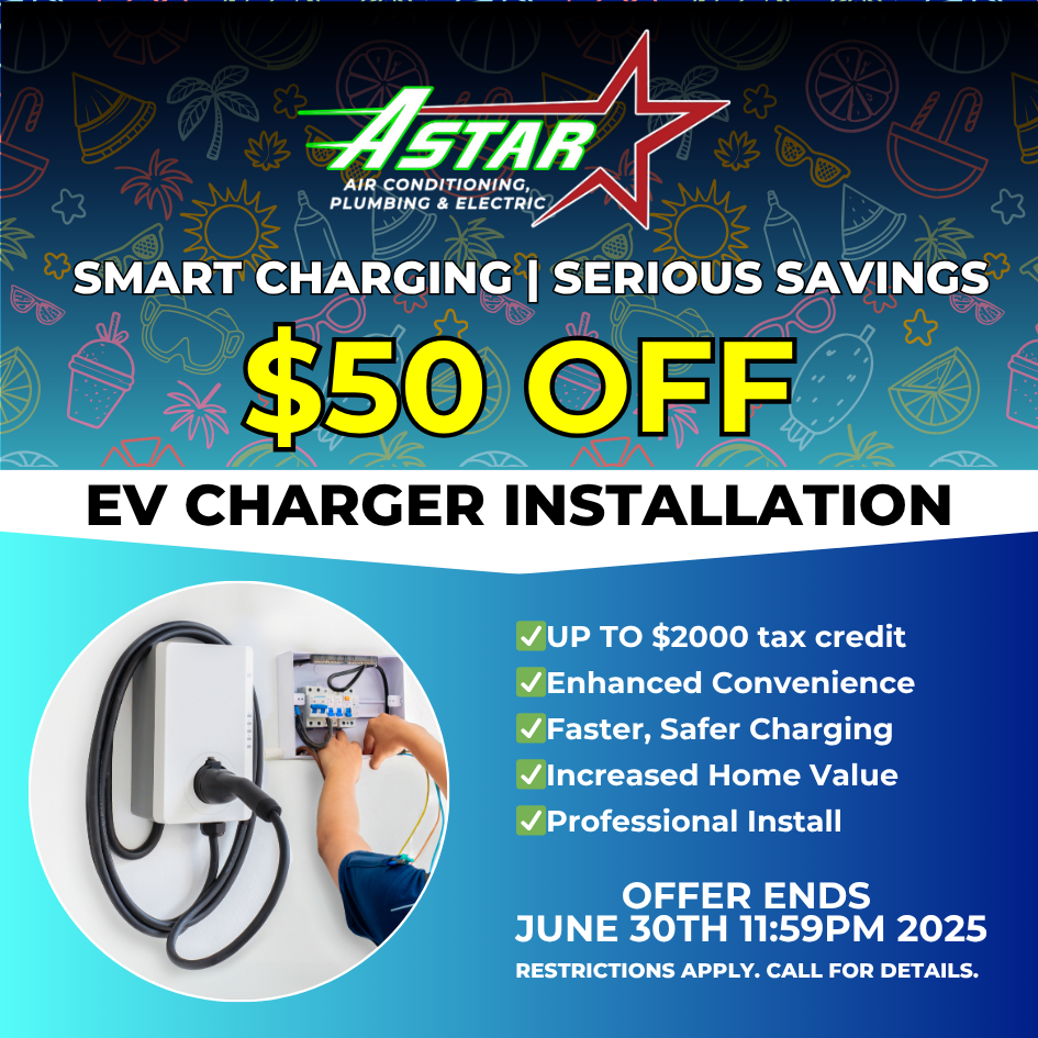 ASTAR - $50 OFF EV CHARGER INSTALLATION