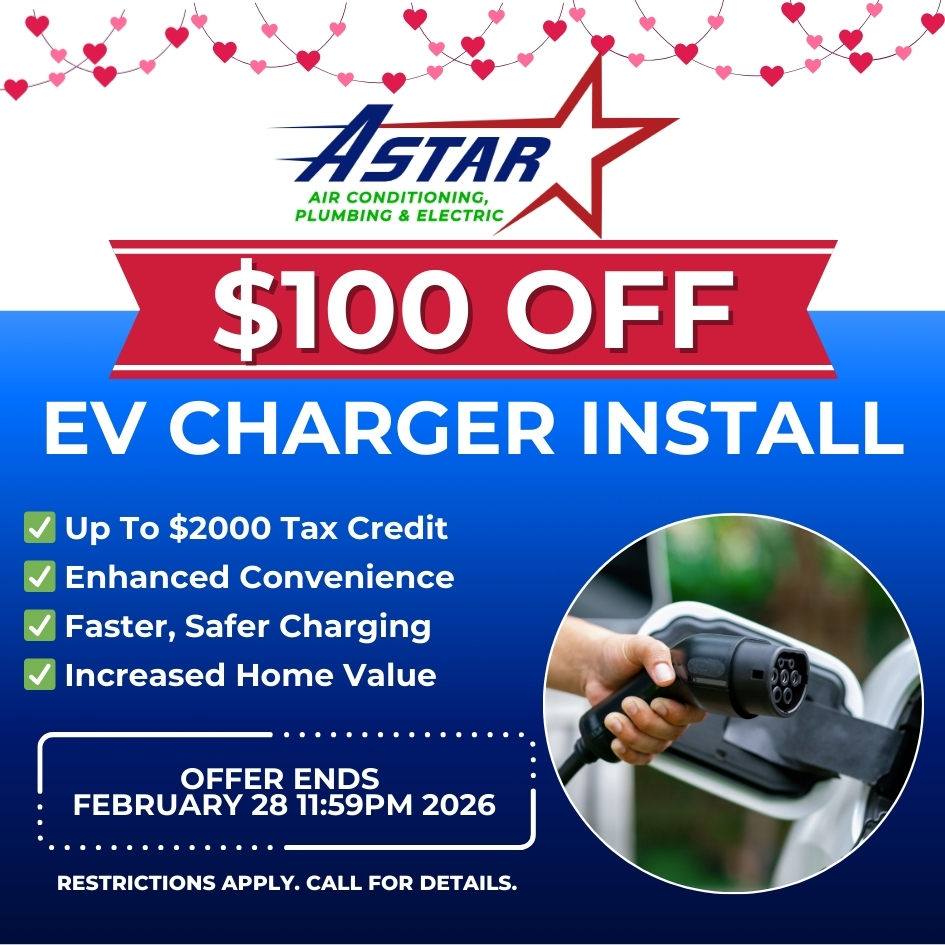 ASTAR - $100 OFF EV CHARGER INSTALLATION
