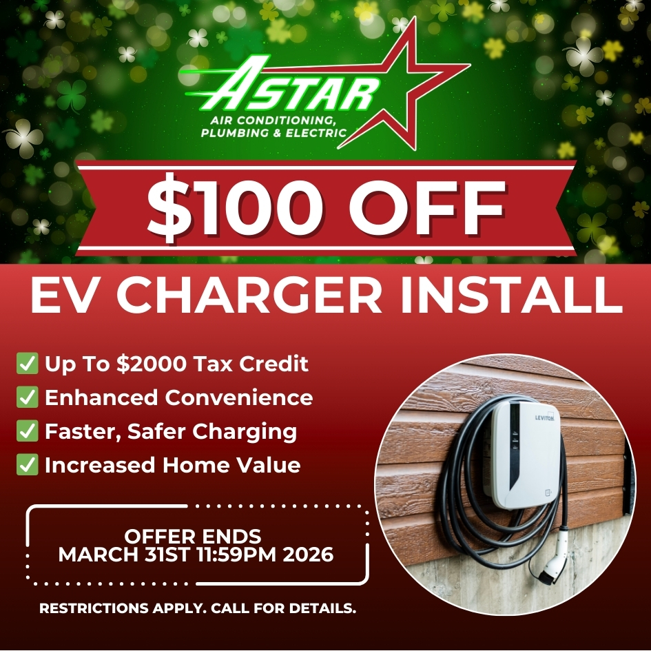 ASTAR - $100 OFF EV CHARGER INSTALLATION