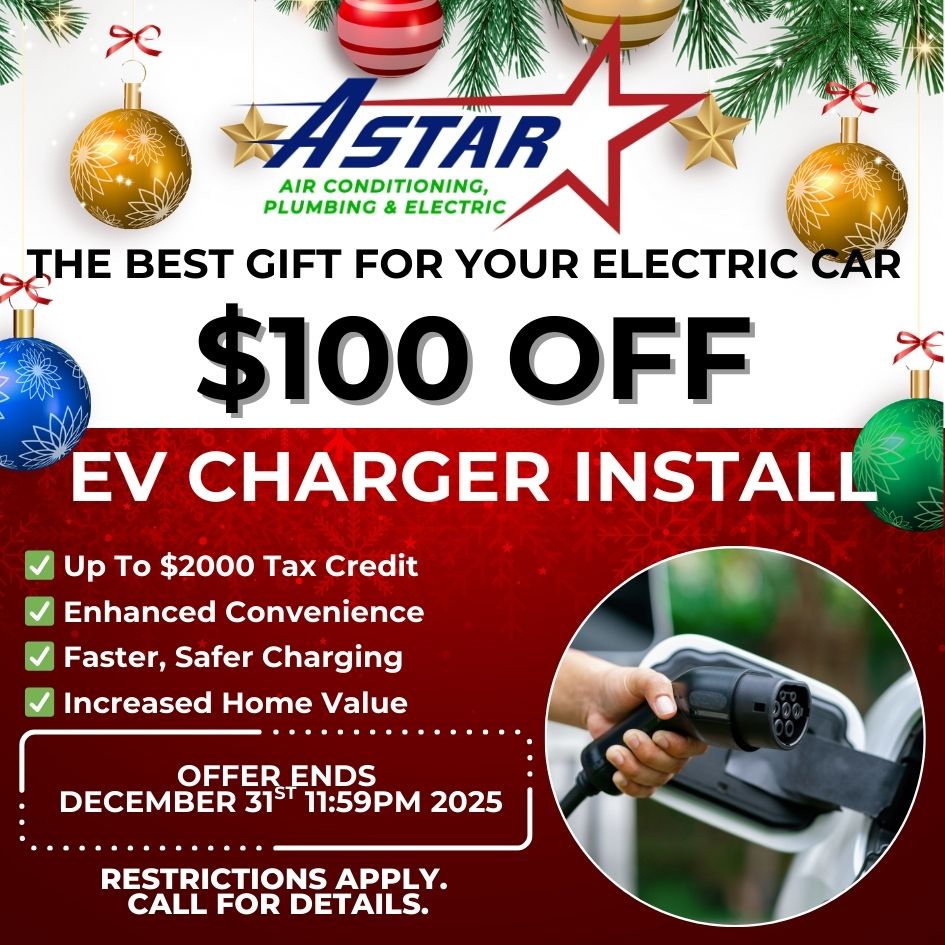 ASTAR - $100 OFF EV CHARGER INSTALLATION