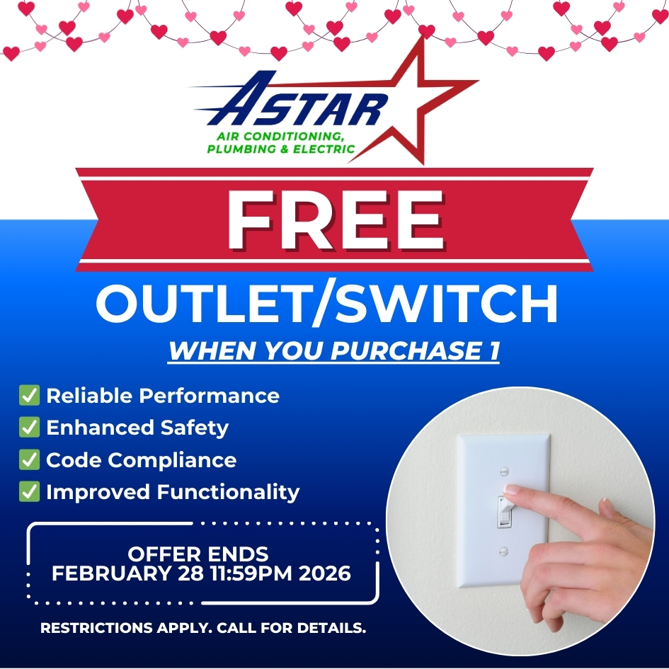 ASTAR - BUY 1 GET 1 FREE OUTLET/SWITCH FROM ASTAR